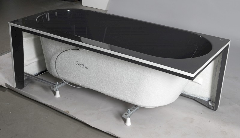 ASTRA L MONOLITH asymetrická vana 160x75x60cm, šedá 33611M.30