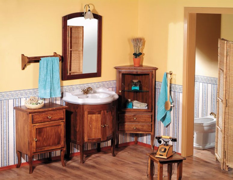 RETRO umyvadlová skříňka 60x80x45cm, buk 735140