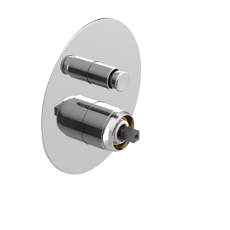 ULTRAMIX tělo podomítkové sprchové baterie, 2 výstupy, chrom UT042-1