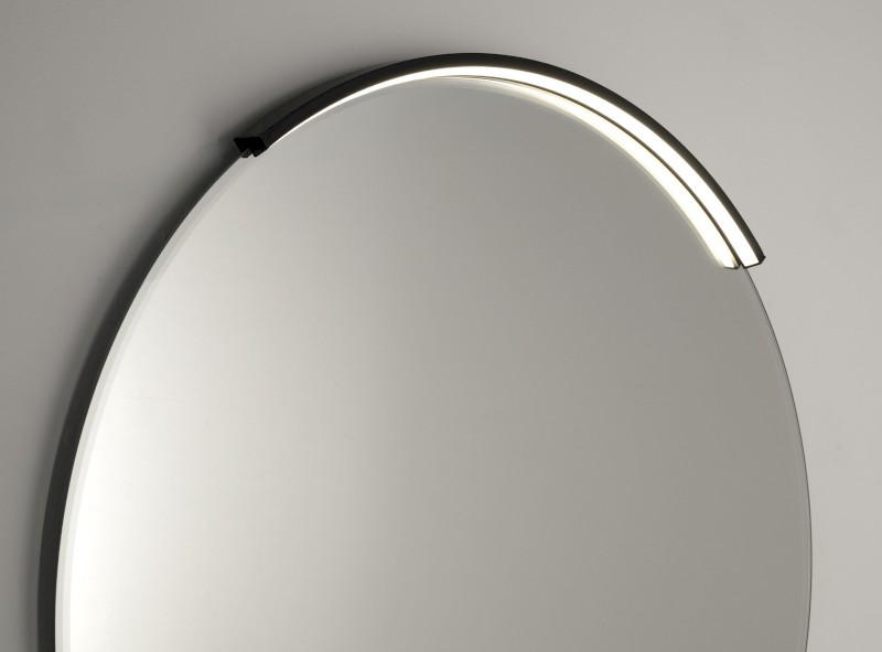 MOON LED svítidlo 6,5W, 230V, 431x12x22mm, R300mm, černá mat SL-2211/60MB