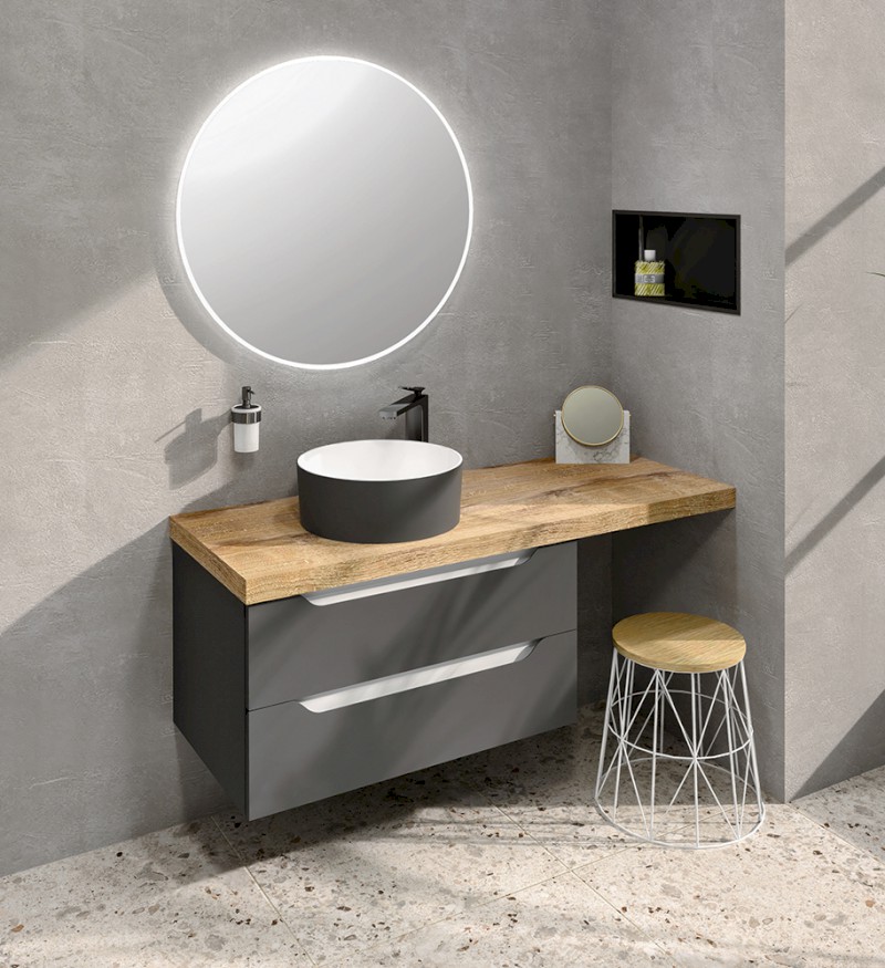 AVICE deska pod umyvadlo 120,7x48,8cm, tl.5cm, dub rover AV045