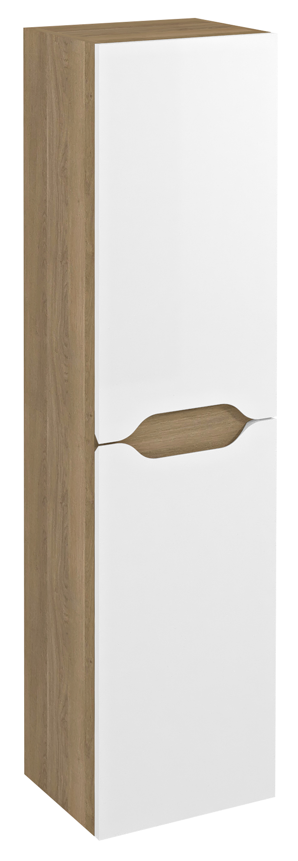 WAVE skříňka vysoká 35x140x30cm, levá/pravá, bílá/dub cuneo WA245-3025