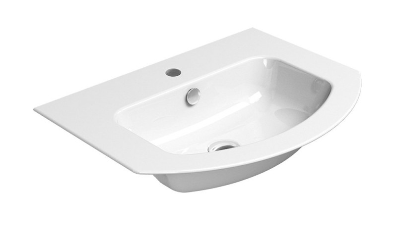 PURA keramické umyvadlo Slim oblé 62x48cm, bílá ExtraGlaze 8827111