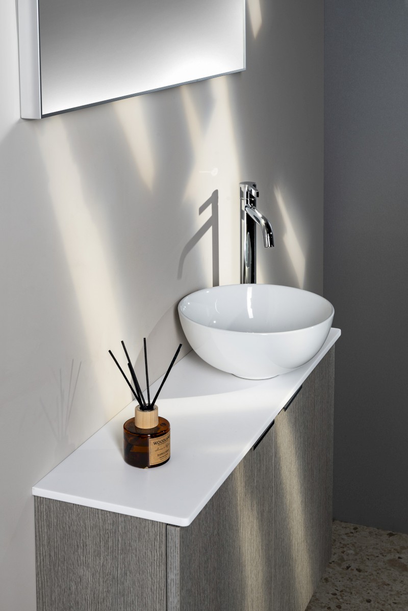 LATUS X deska Rockstone 80x23,5cm, bílá mat LT110-0101