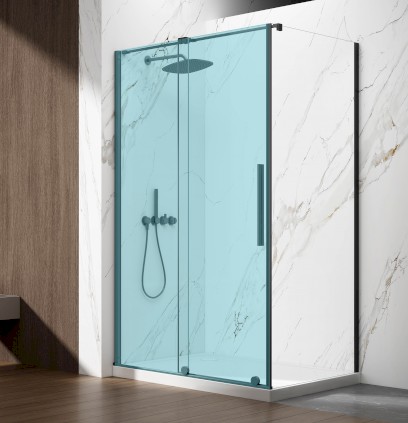 SPIRIT BLACK boční stěna 1000mm, čiré sklo GI3510B