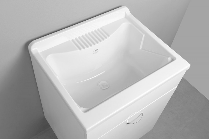 Výlevka na skříňku 60x50cm, plast bílá PI6050