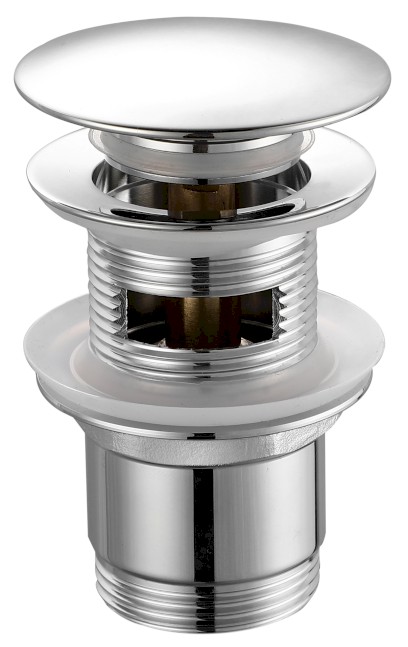 Umyvadlová výpust 5/4“, click-clack, velká zátka, 30-45mm, chrom TF7001