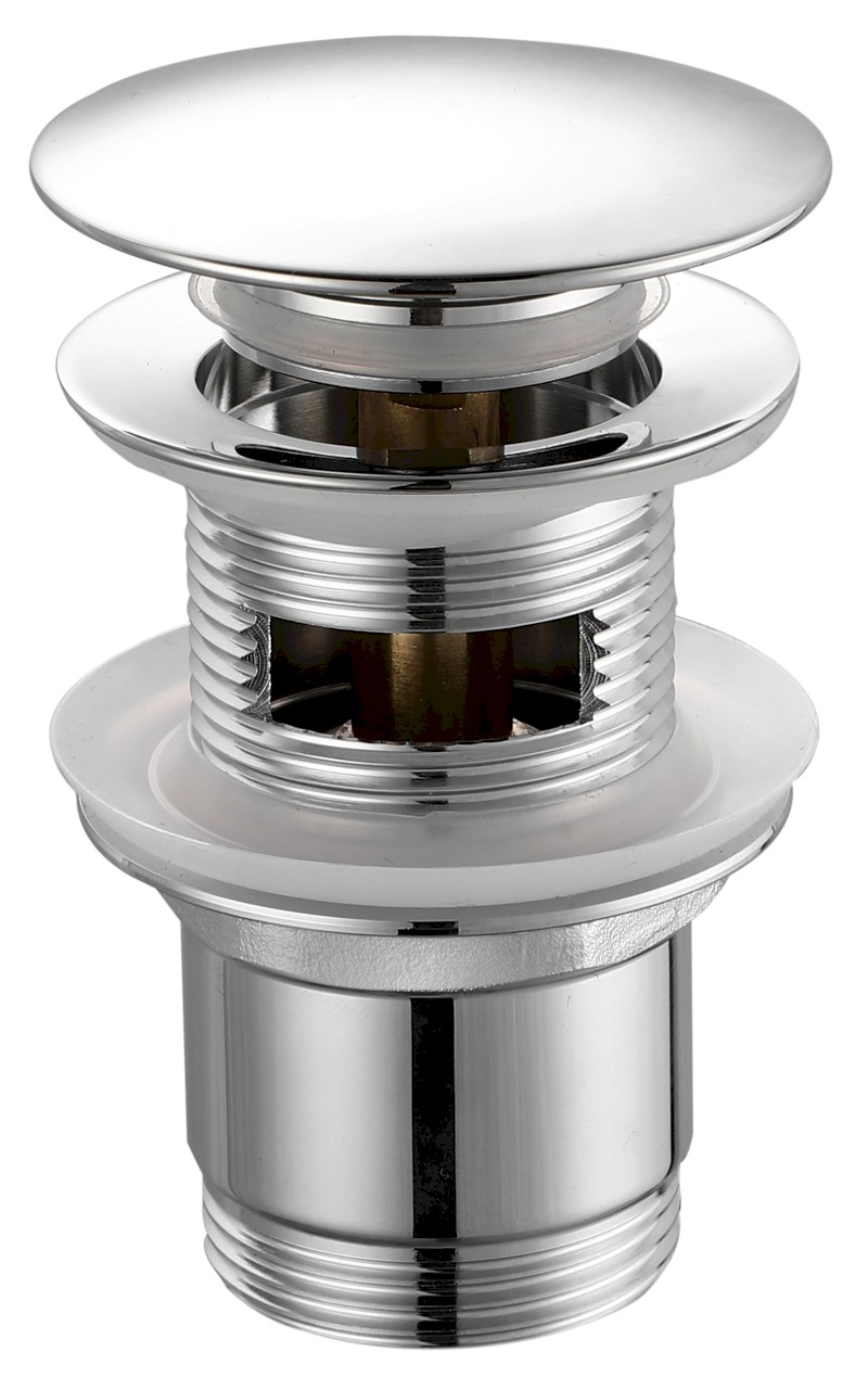 Umyvadlová výpust 5/4“, click-clack, velká zátka, 30-45mm, chrom TF7001