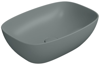 NUBES keramické umyvadlo na desku 50x35cm, agave mat 978404