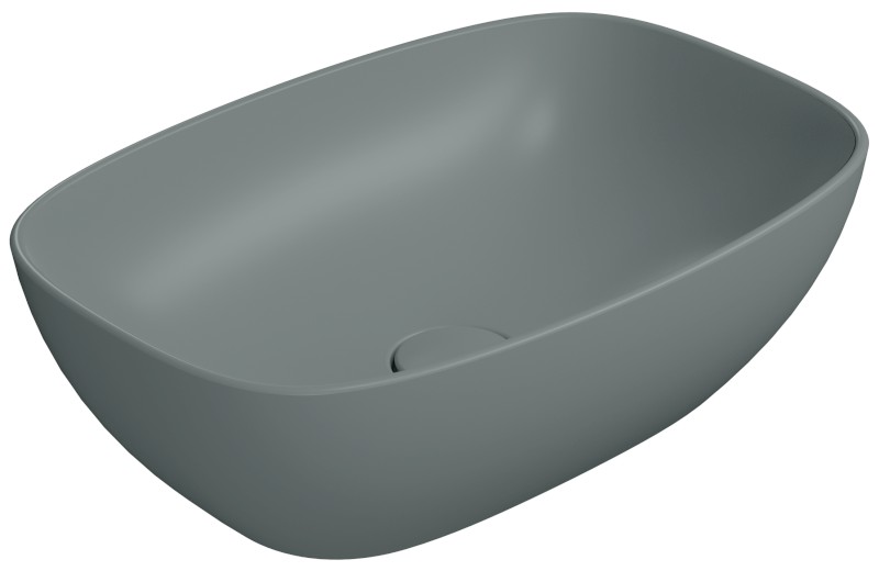 NUBES keramické umyvadlo na desku 50x35cm, agave mat 978404