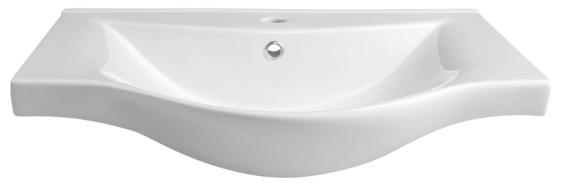 ZARA 65 keramické umyvadlo nábytkové 64,5x46cm, bílá 10065