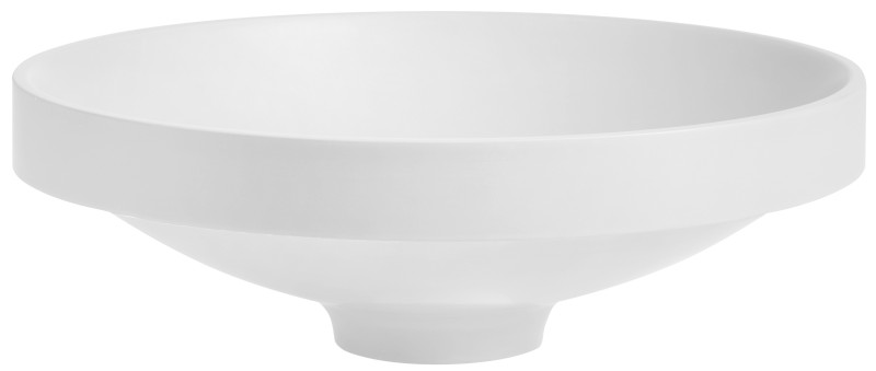 VERTO umyvadlo zápustné, litý mramor, průměr 40,5cm, bílá mat 15121MAT