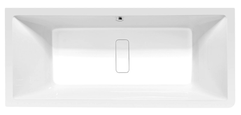 MARLENE CURVE L MONOLITH obdélníková vana 185x85x63cm, bílá 71607MCL
