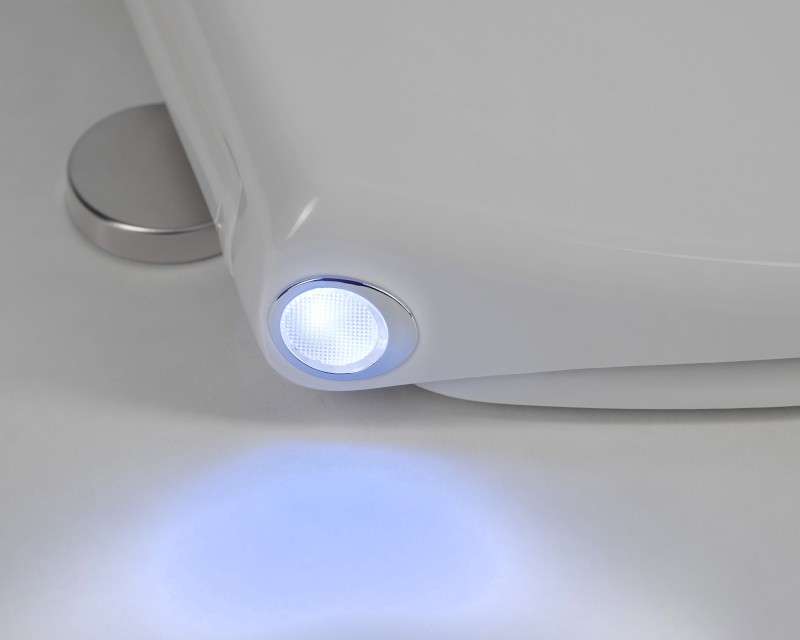 PHARO WC sedátko s LED podsvícením, Soft Close, Easy Take, bílá WX1315