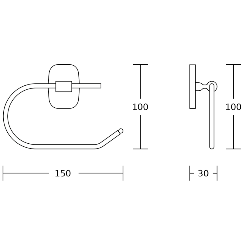 RUMBA držák toaletního papíru RB117
