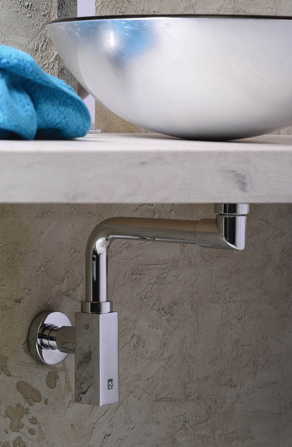 QUASAR umyvadlový sifon šetřící místo, 5/4