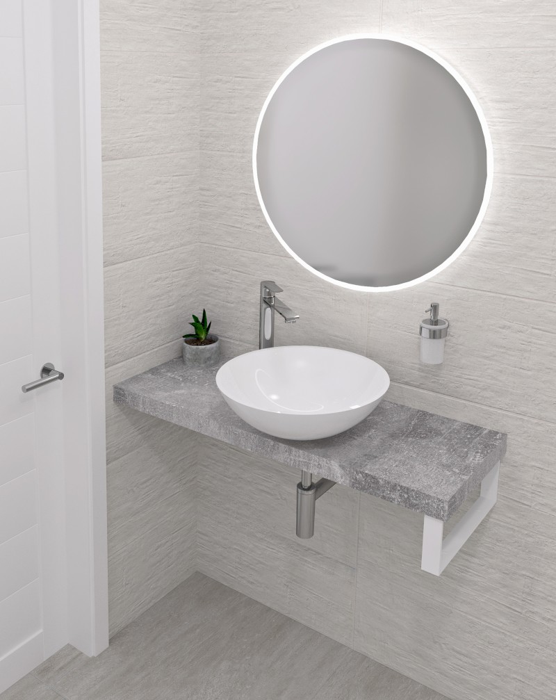 AVICE deska pod umyvadlo 120x36cm, tl.5cm, cement AV1267