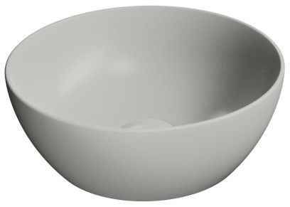 PURA keramické umývátko na desku, průměr 32cm, cenere mat 885417