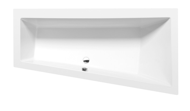 ANDRA R asymetrická vana 170x90x45cm, bílá mat 81511.11