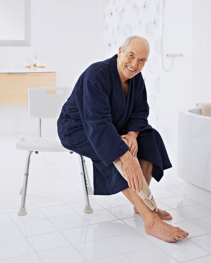 HANDICAP židle s opěradlem, nastavitelná výška, bílá A00602101