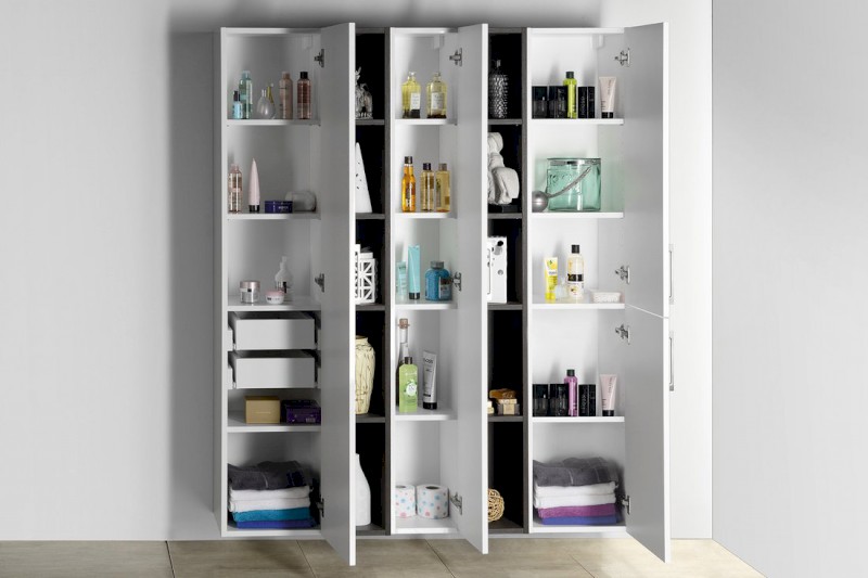 ESPACE otevřená policová skříňka 20x172x32cm, bílá ESC100-3030