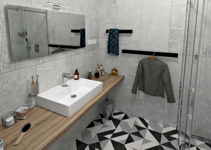 PATRON sušák osušky, 800x60mm, černá mat PX079