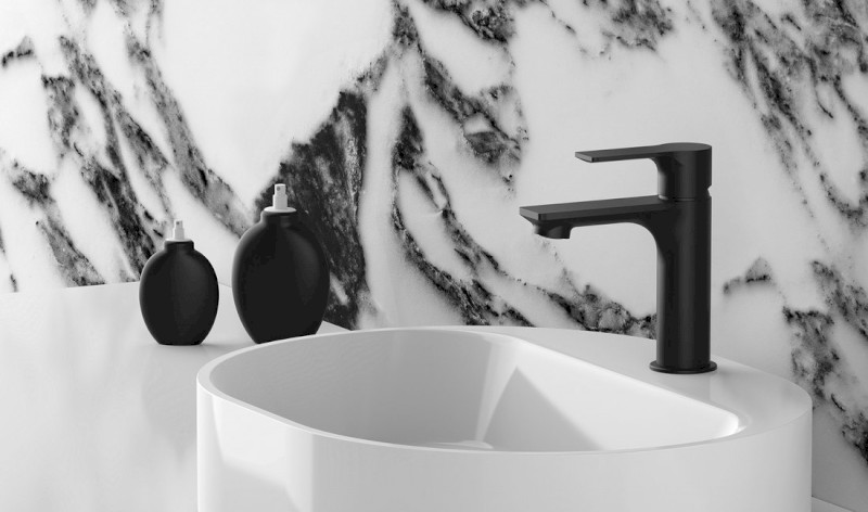 PAX stojánková umyvadlová baterie, černá mat XA02/15