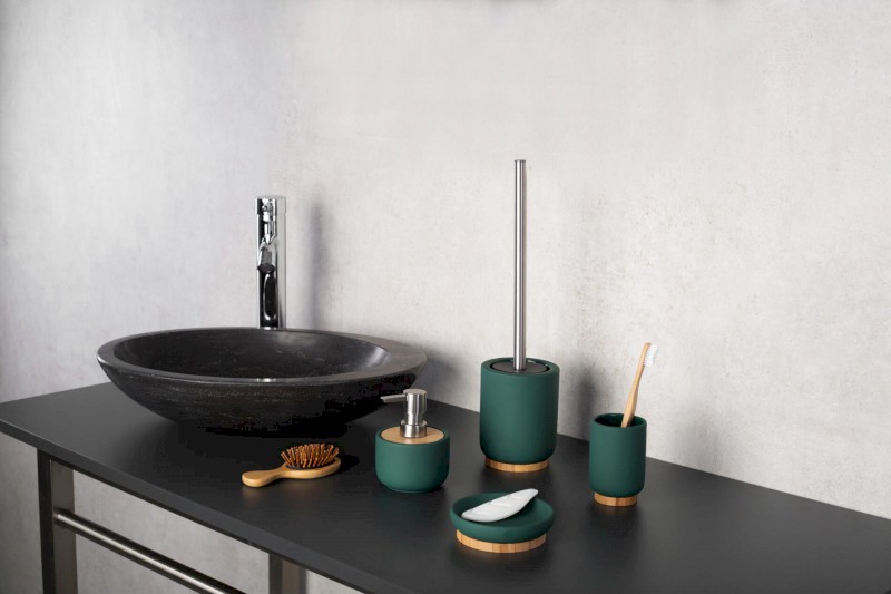 FANCY dávkovač mýdla na postavení, tmavě zelená 2126505