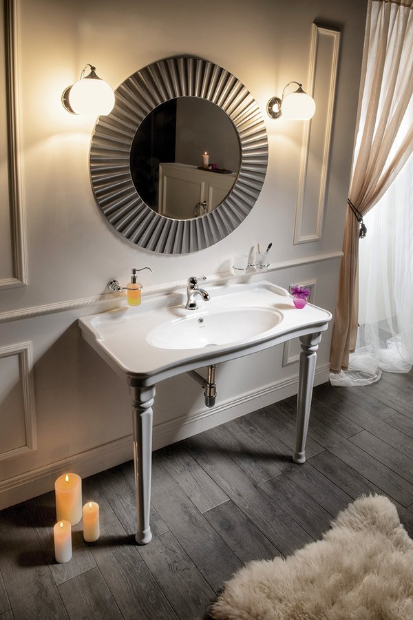 ANTIK keramické umyvadlo 100x50cm, bílá AN100