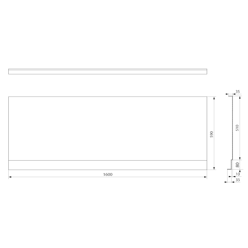 PLAIN NIKA panel 160x59cm 72505