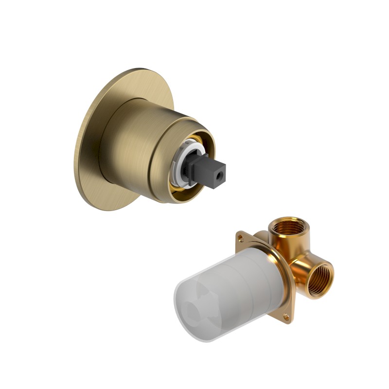 ULTRAMIX tělo podomítkové sprchové baterie, 1 výstup, zlato mat UT041G-1