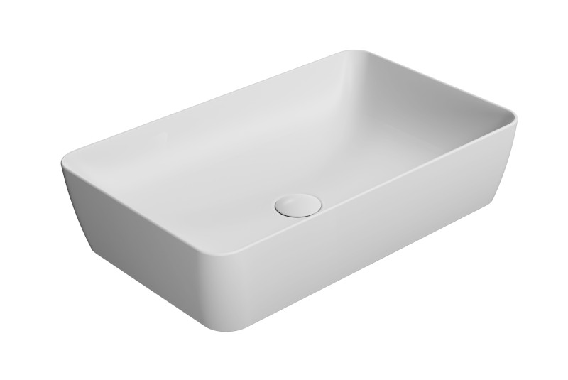 NUBES keramické umyvadlo na desku 60x38cm, bílá mat 903609