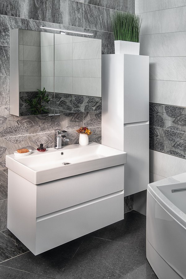 KARE 100 keramické umyvadlo nábytkové 98x46cm, bílá 17100