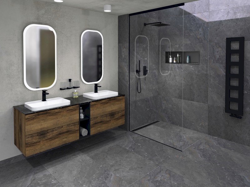 MANOR zrcadlo s LED osvětlením 50x100cm MN500