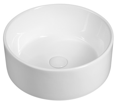 Keramické umyvadlo na desku, průměr 40cm, bílá FB48150