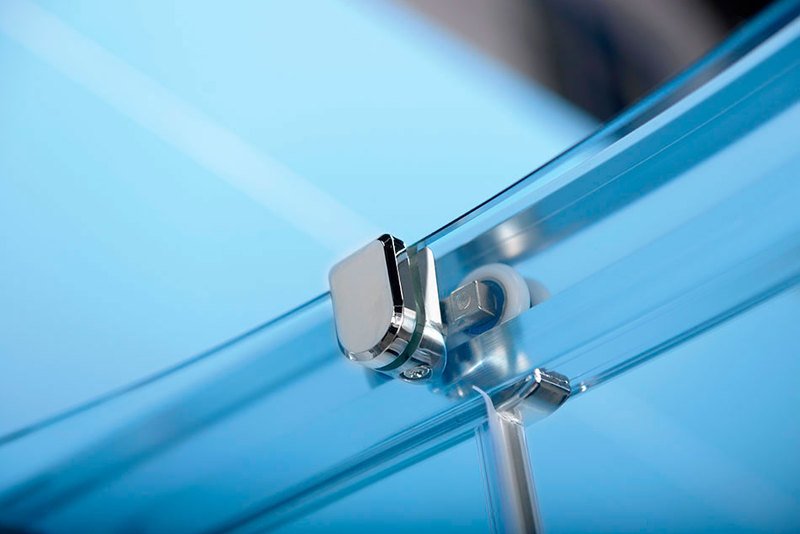 EASY čtvrtkruhová sprchová zástěna 900x900mm, L/R, čiré sklo EL2615