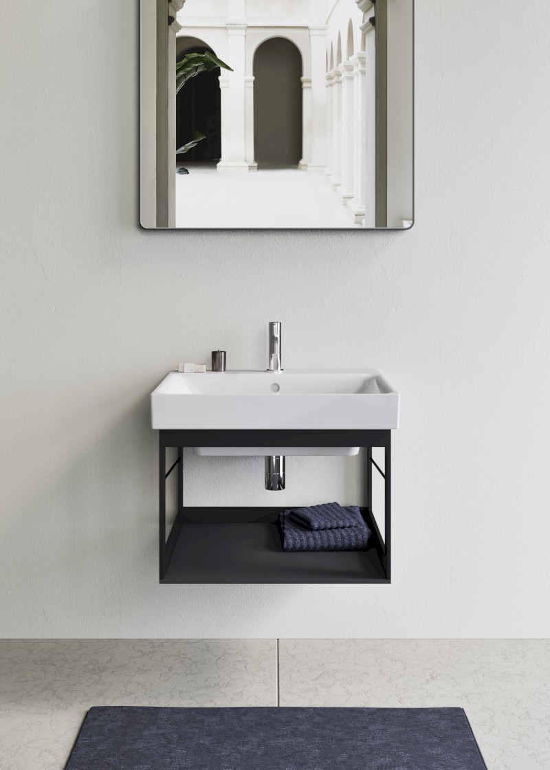 NUBES/NORM konstrukce pod umyvadlo 60x50cm, černá mat MSN6028