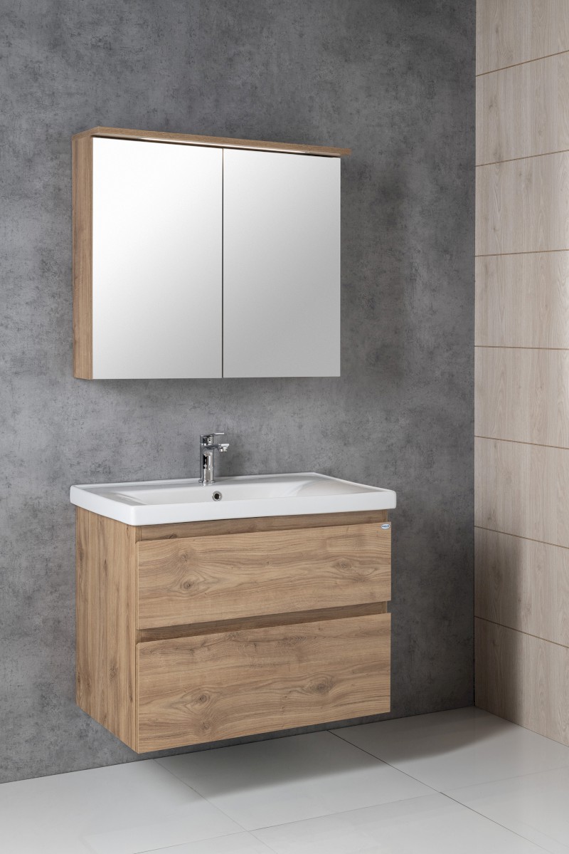 ALTAIR umyvadlová skříňka 86,5x60x45cm, dub emporio AI390