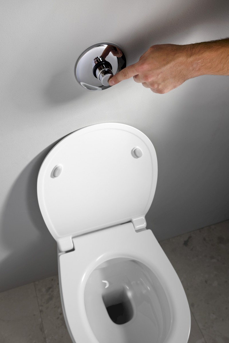 TEMPOR samouzavírací podomítkový WC ventil, chrom 937.470.1