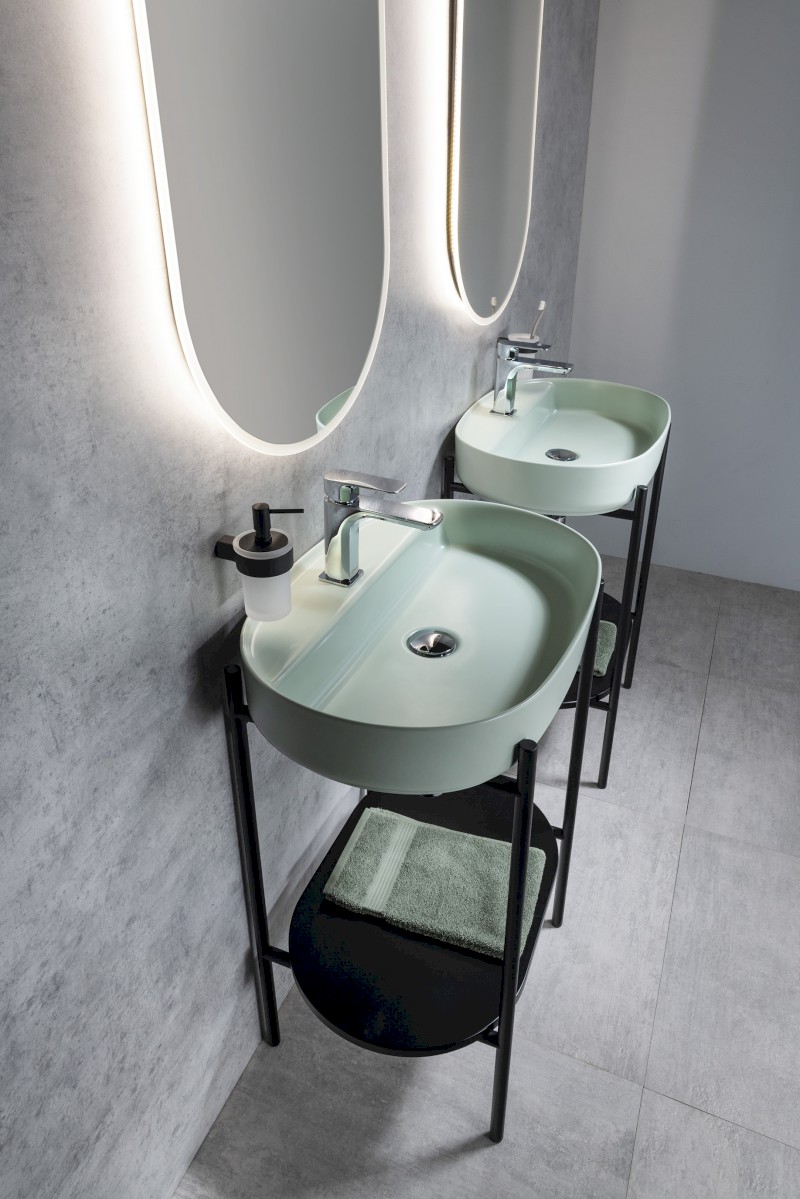 PUNO podstavec pod umyvadlo 550x795x396mm, černá SKA590-2