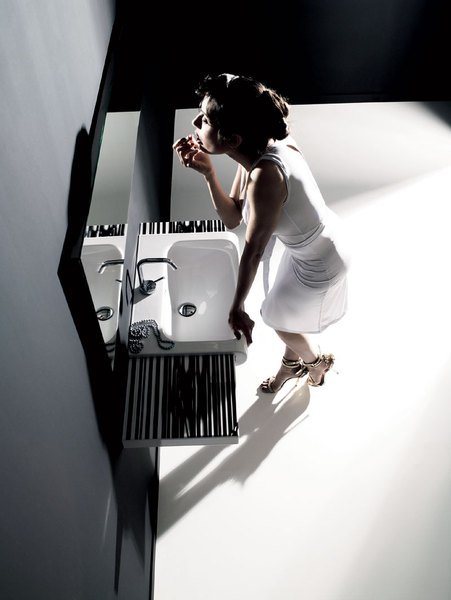 INKA keramické umyvadlo polozápustné, 60x40cm, bílá 341101