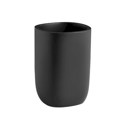 YLENIA sklenka na postavení, černá YL9814