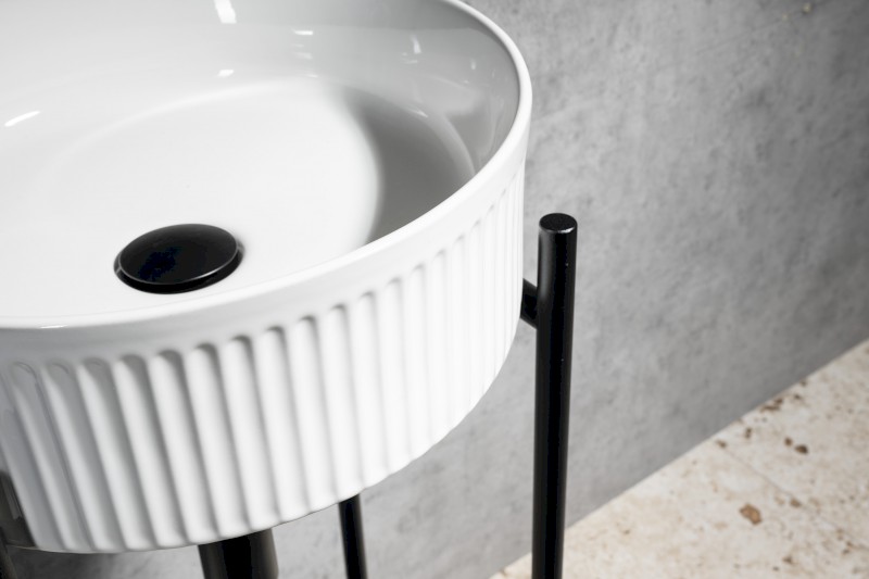 PICOBELLO keramické umyvadlo na desku Ø 37cm, bílá AR484