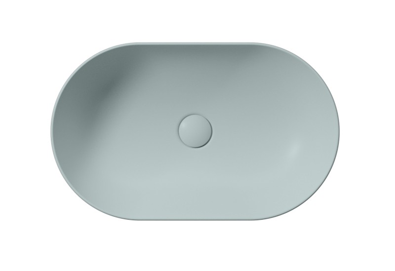 PURA keramické umyvadlo na desku 60x37cm, ghiaccio mat 883415