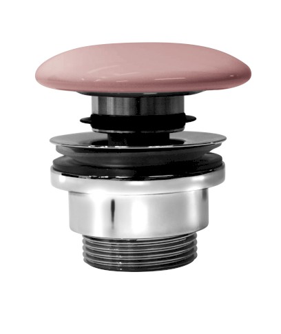 GSI umyvadlová výpust 5/4“, click-clack, keramická zátka, 5-65mm, blush mat PCS24