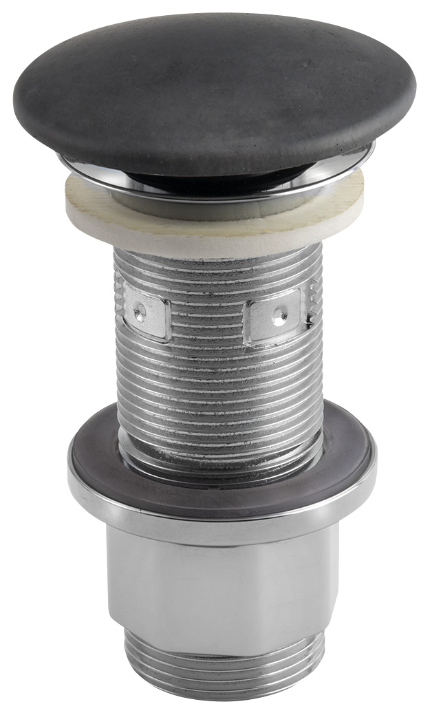 Umyvadlová výpust 5/4“, click-clack, betonová zátka, 10-80mm, antracit mat FG916