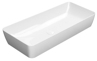 NUBES keramické umyvadlo na desku 80x40cm, bílá ExtraGlaze 904011