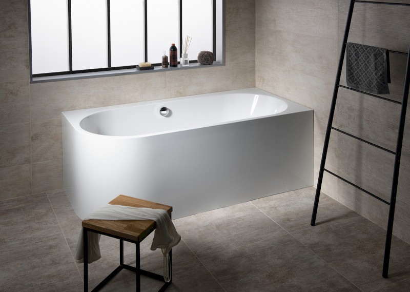 ASTRA R MONOLITH asymetrická vana 160x75x60cm, bílá 34611M