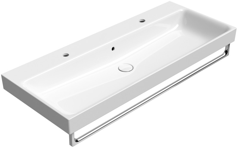 NUBES keramické dvojumyvadlo 120x50cm, bílá ExtraGlaze 9624211