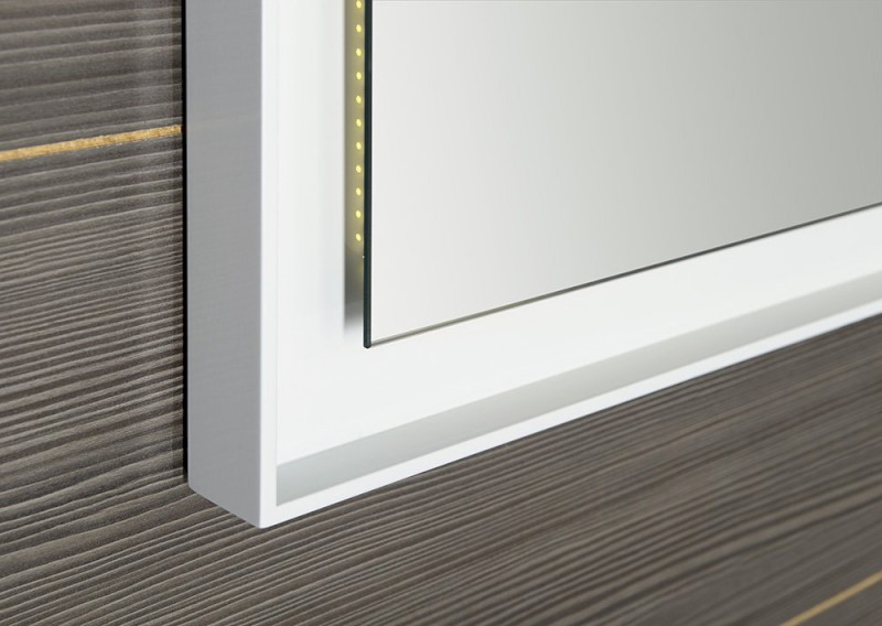 FLUT zrcadlo s LED podsvícením 60x80cm, bílá FT060